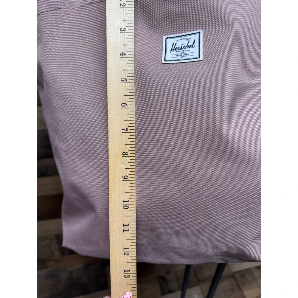 Herschel Supply Co Mica Zip Tote Bag Pink Canvas Large Shoulder Bag